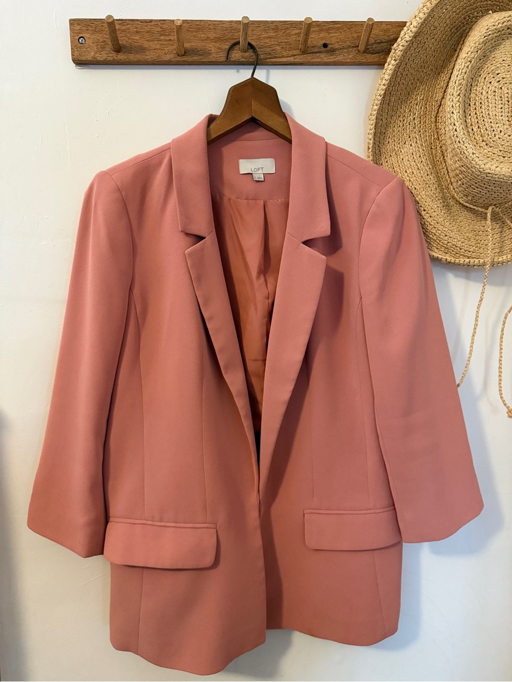 LOFT Rose-Pink Blazer Jacket